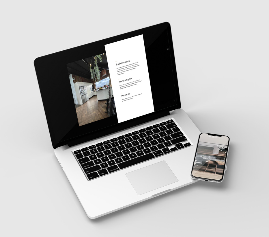 Prezentacja strony internetowej marki FMB na różnych urządzeniach